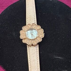 Studio Gold Floral Women's Watch